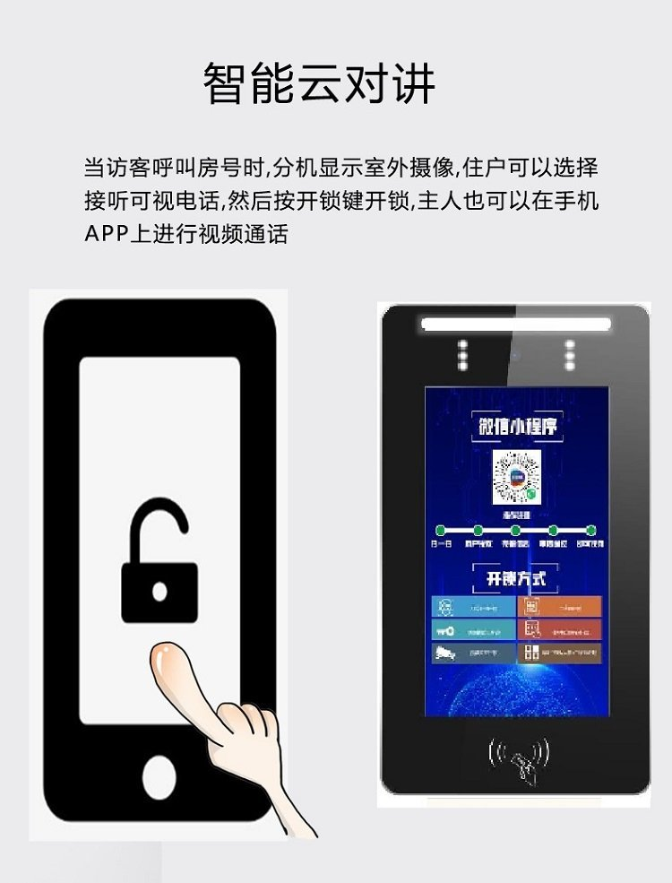 智能樓宇對講云主機(jī) 廣告推送+人臉識別