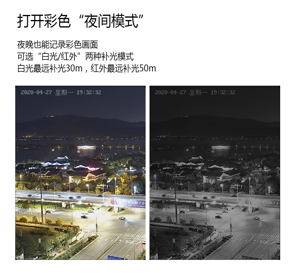 雙光夜視全彩攝像頭